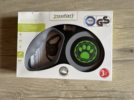Zoofari Hunde Leine, neu, Ausziehleine mit LED, 5 Meter