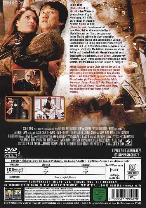 Tutti i DVDs: Das Medaillon (Jackie Chan) – Nuovo (secondo la descrizione) da Volketswil venduto da Fraese1 1