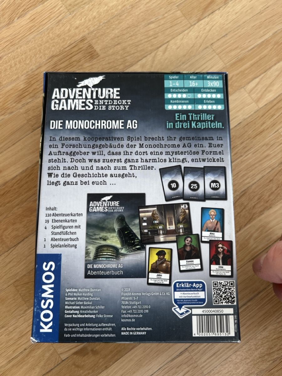 Kosmos Giochi: Escape Game Adventure Games – Nuovo (secondo la descrizione) da Heerbrugg venduto da bluekolibri 1