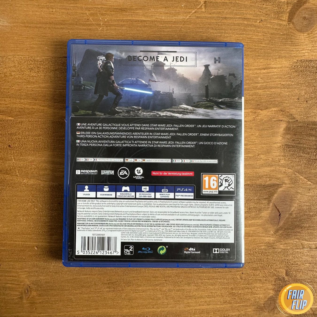 Giochi: PS4 - Star Wars Jedi: Fallen Order – Usato da Luzern venduto da fairflip 2