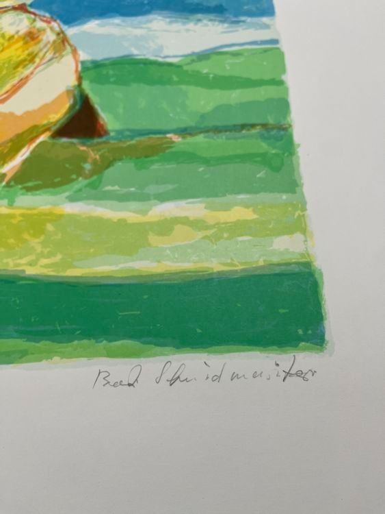 Grafica & Litografie: BERT SCHMIDMEISTER LITHOGRAPHIE SIGNIERT NUMMERIERT – Usato da Gersau venduto da grafik-kunst 4