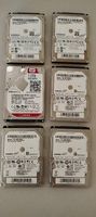 Lot de 6 disques durs SATA 2,5"  1 To  SMART OK