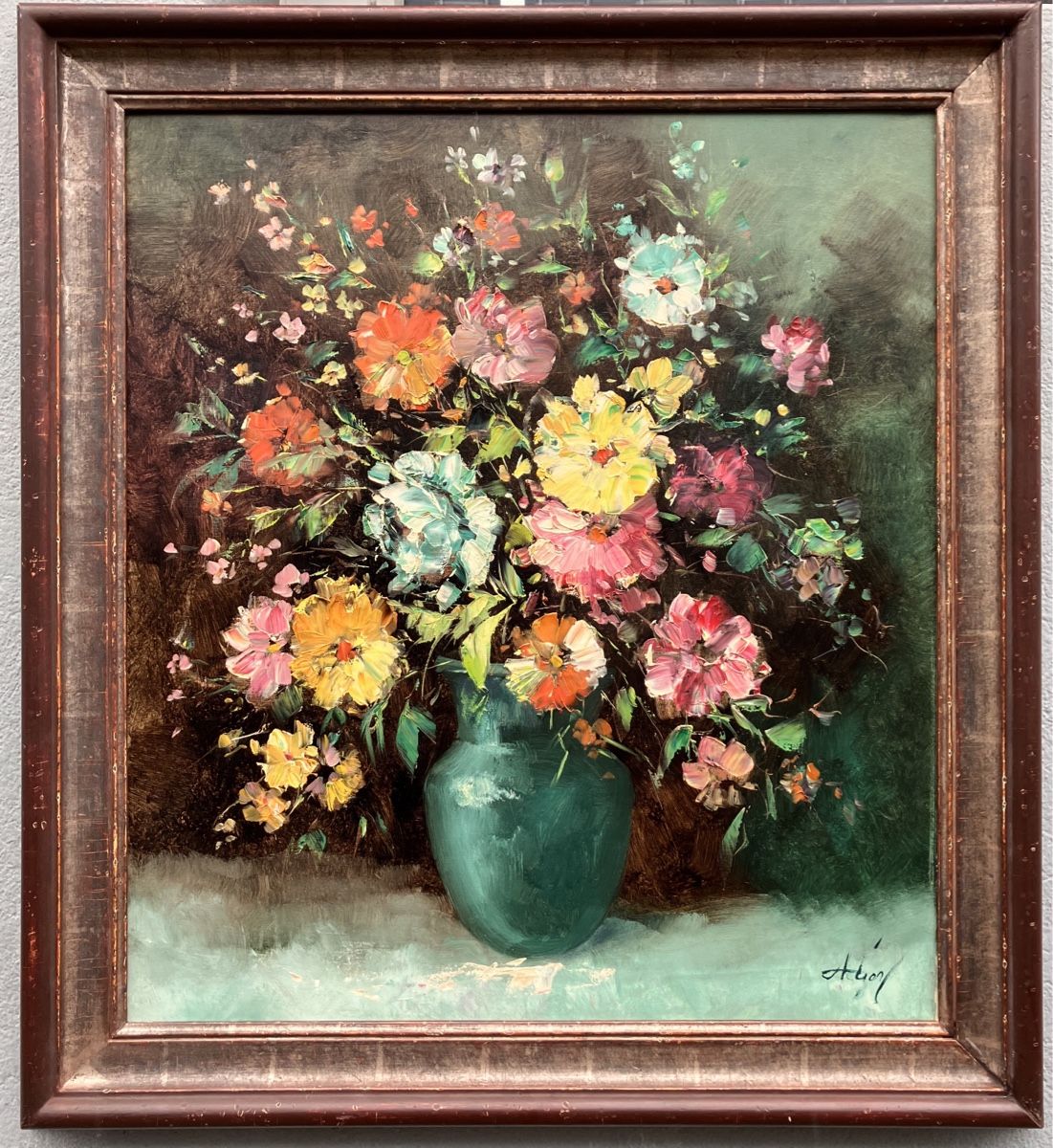 Dipinti: Sehr  schönes Blumen Gemälde 80x70cm – Usato da Zürich venduto da otomado 3