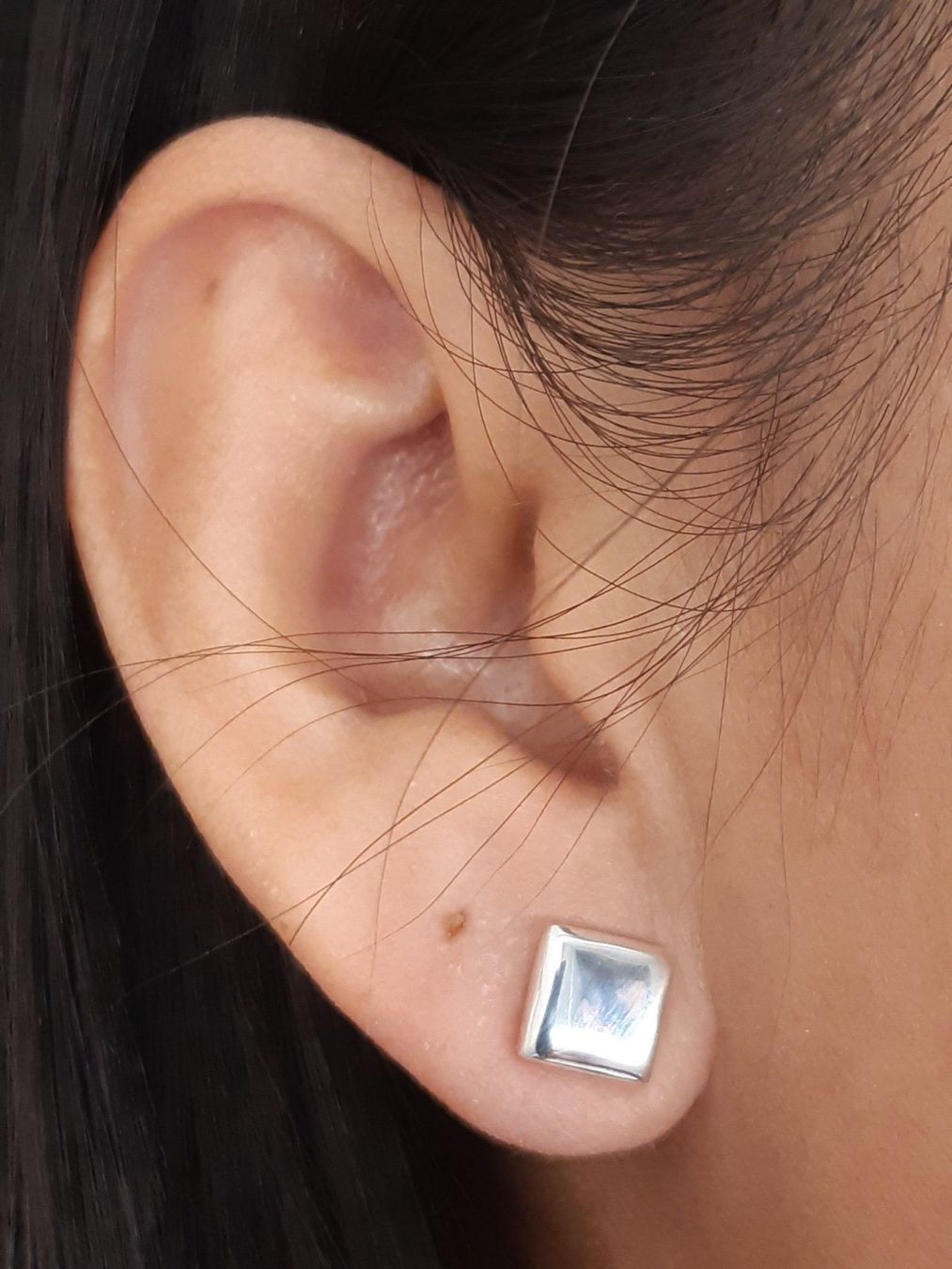 Orecchini pendenti & Orecchini a lobo: Ohrstecker Sterling Silber 925 - Square – Nuovo e nell'imballaggio originale da Einsiedeln venduto da My__Way 3