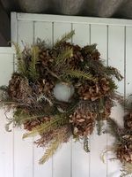 Deko Kranz aus Naturmaterialien braun grün getrocknet