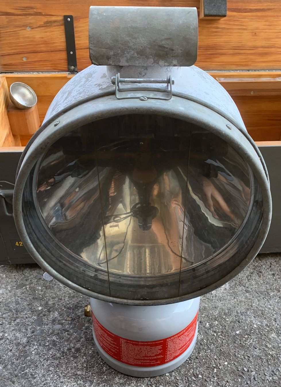 Tilley Lampen: Tilley Scheinwerfer der CH Armee – Gebraucht aus Goldingen von Bergler012 2