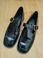 Schuhe Schwarz Leder Damen Grösse 38 Massimo Dutti