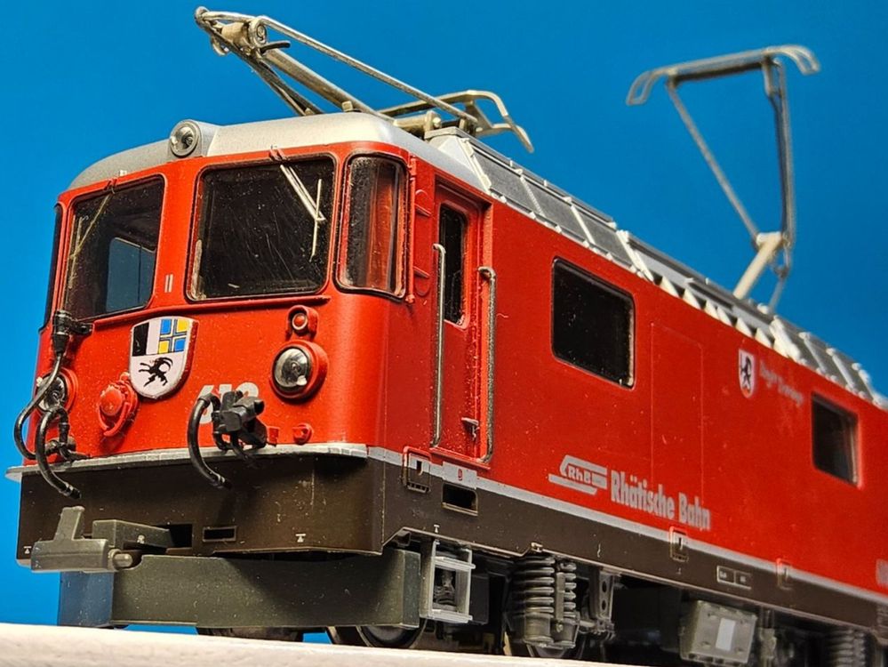 Bemo Modelleisenbahnen: BEMO 125818 Vitrinenmodell _ RhB Ge 4/4 II _ 618 _ Bergün – Gebraucht aus Uerikon von Airport68