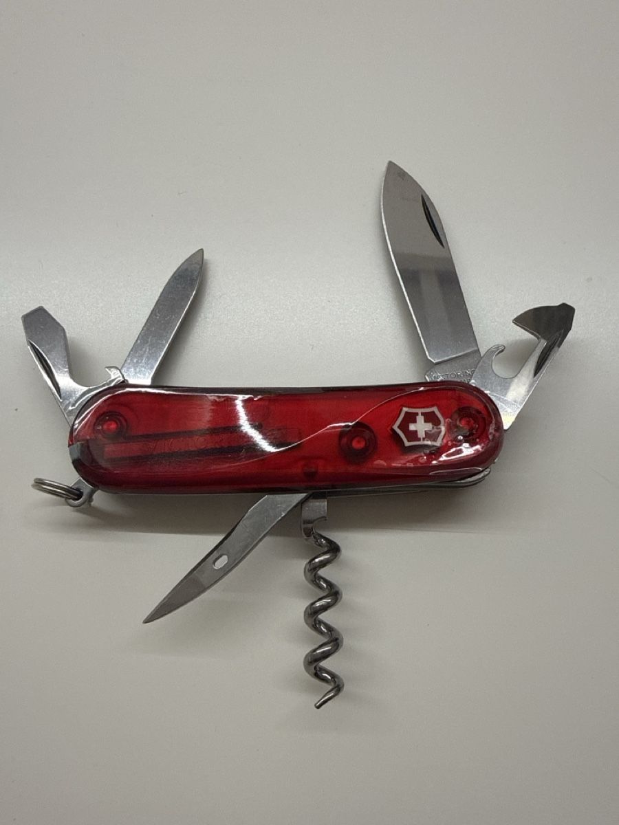 Victorinox Coltelli tascabile: Victorinox Evolution Rot Transparent, Top Zustand! – Nuovo e nell'imballaggio originale da Ibach venduto da Skoda2004