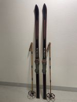 Ski (Nr. 40), neuwertige Ski von ca. 1950, Laufsohle Holz