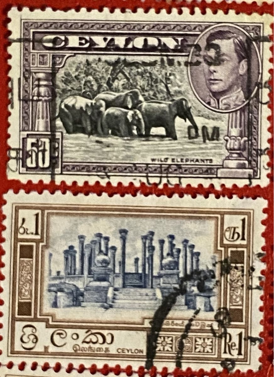 Alle Briefmarken: Timbres - Ceylon – Gebraucht aus Petit-Lancy von Solcarm 4