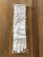 NEUE weisse Braut Handschuhe gerafft - 220253