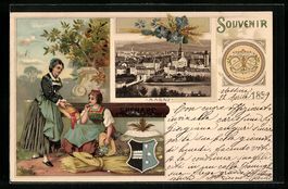 Litho Aarau, Kakao Suchard, Damen in Tra