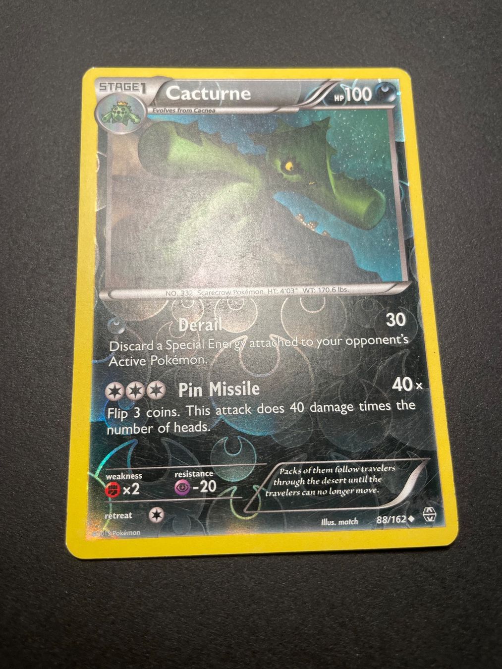 Pokémon Carte collezionabili: Cacturne Breakthrough 88/162 Reverse Holo – Usato da Zürich venduto da pokemon_cards