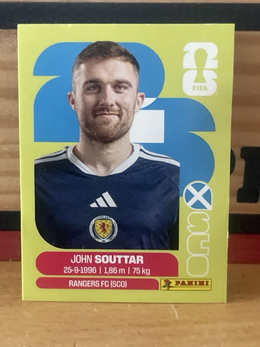 Panini Carte collezionabili: Panini wm 2026 Sticker John Souttar SCO 8 – Usato da Stallikon venduto da Willidos01
