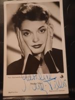 Nadja Tiller - Handsignierte alte Autogrammkarte