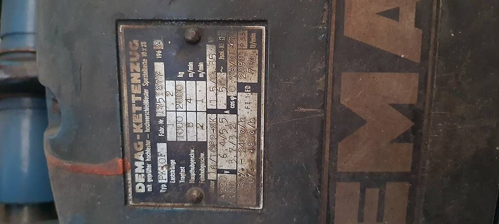 Palans, treuils: Kettenzug – D'occasion à Grabs par Neuton 2
