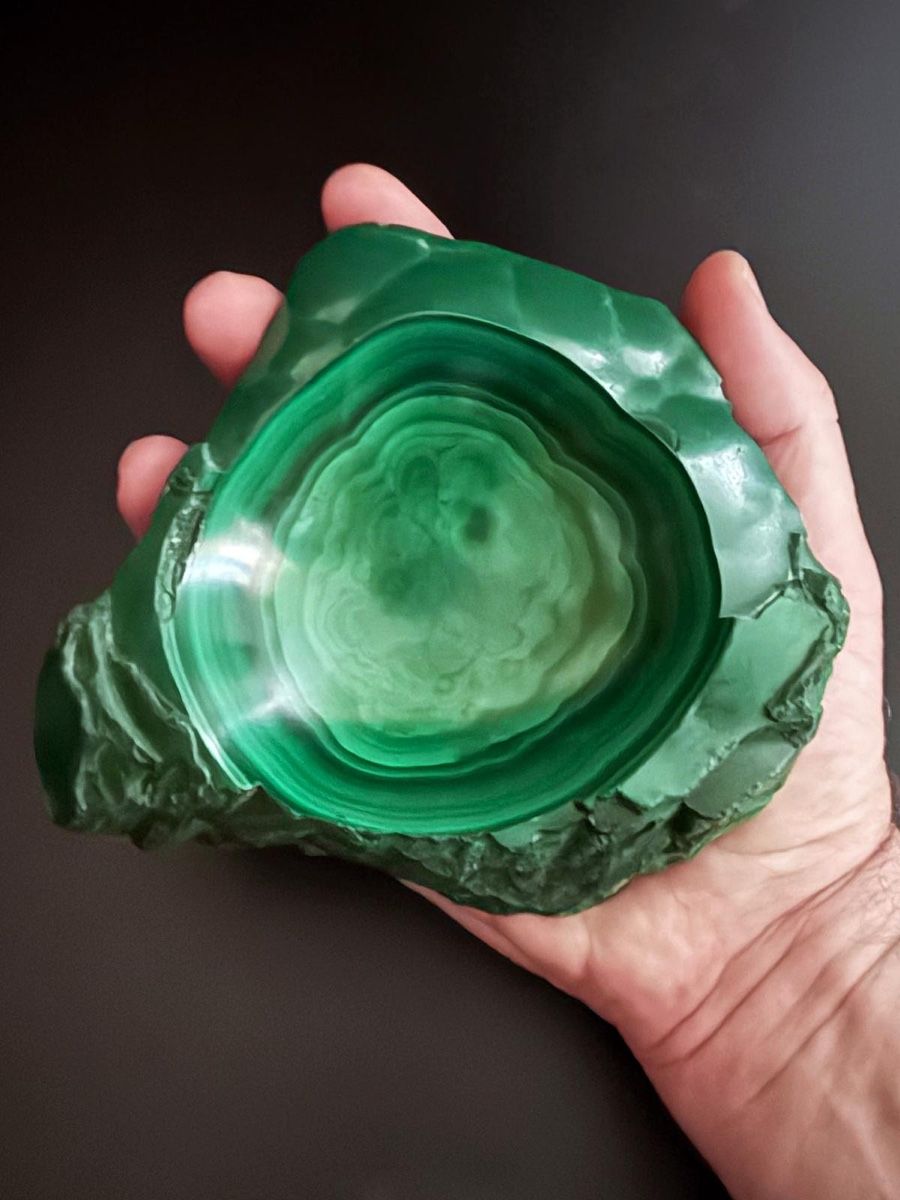 Mineralien & Heilsteine: Malachit Schale - Vide Poche – Gebraucht aus Luzern von downtonabbey 2