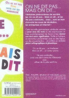 Libri: On ne dit pas... mais on dit ! – Usato da Neuchâtel venduto da Dualseele 1