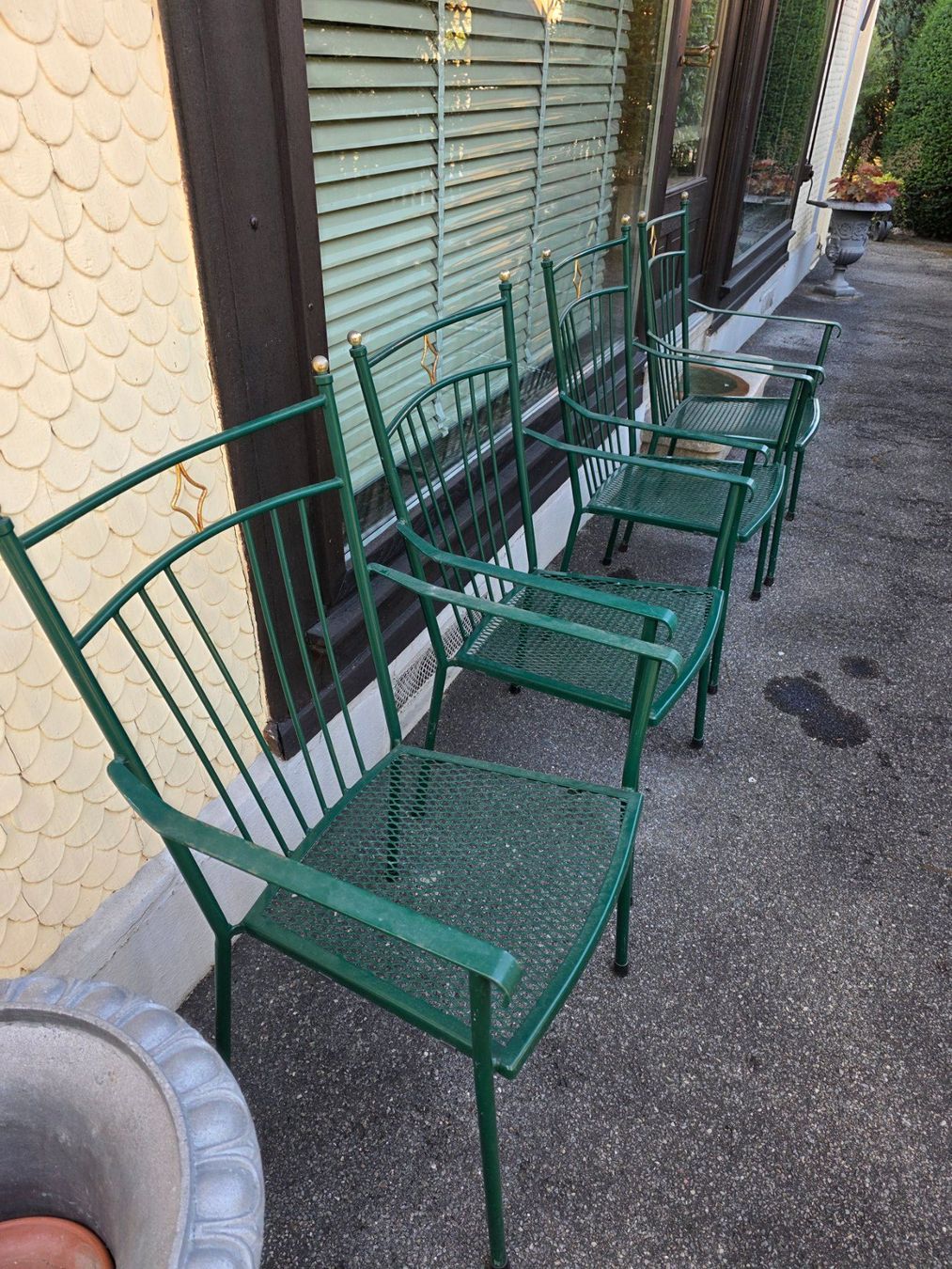 Sedie: 4 edle Metall Garten Stühle Stuhl Sessel – Usato da Walterswil BE venduto da Lonitti 4