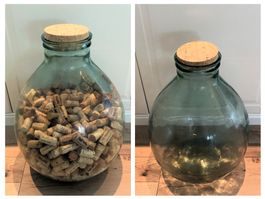 Glasblombe mit oder ohne Korkensammlung
