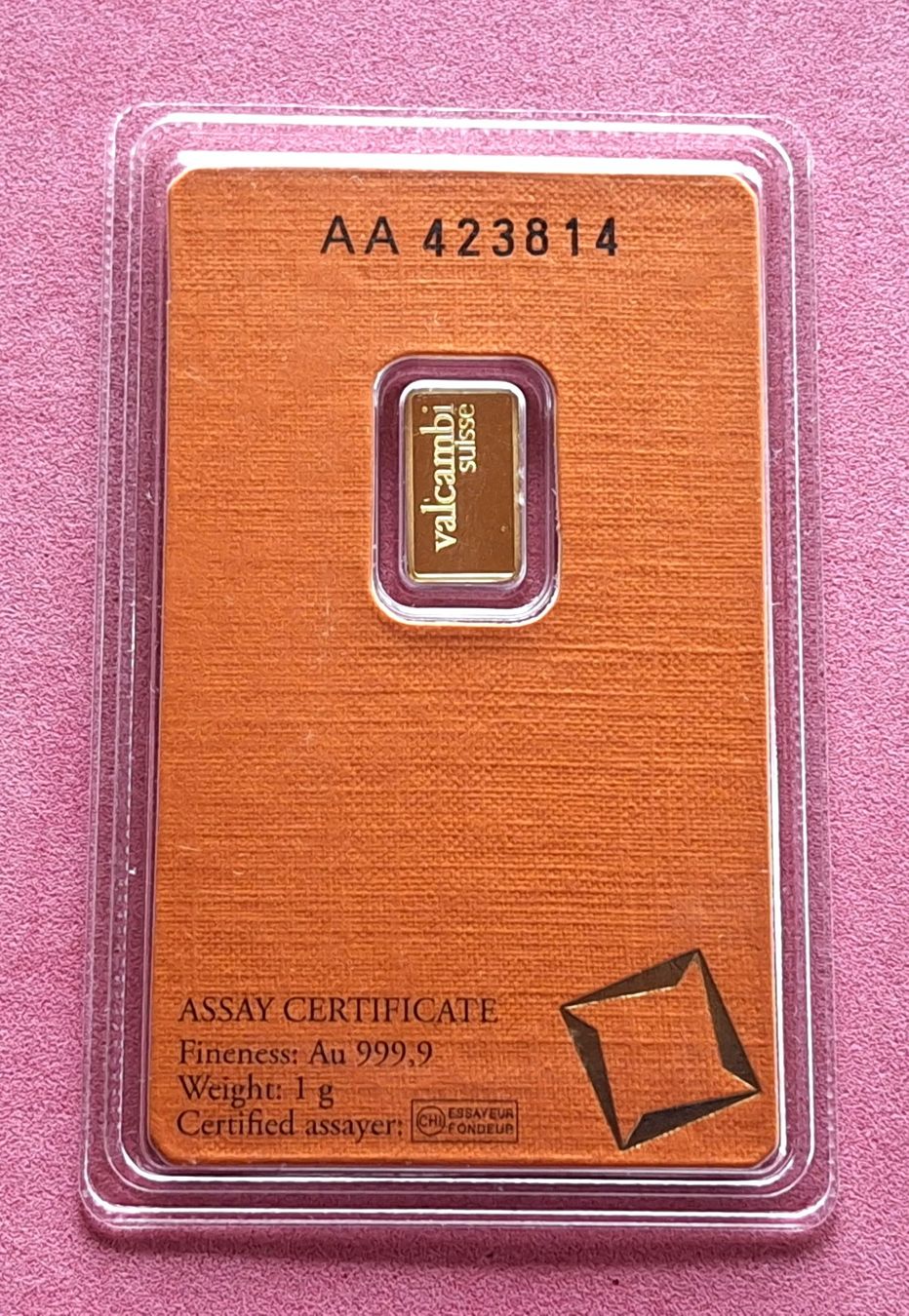 Metalli preziosi: VALCAMBI - 1 GRAMM - N° 423814 – Usato da Boniswil venduto da dpd4coins 1