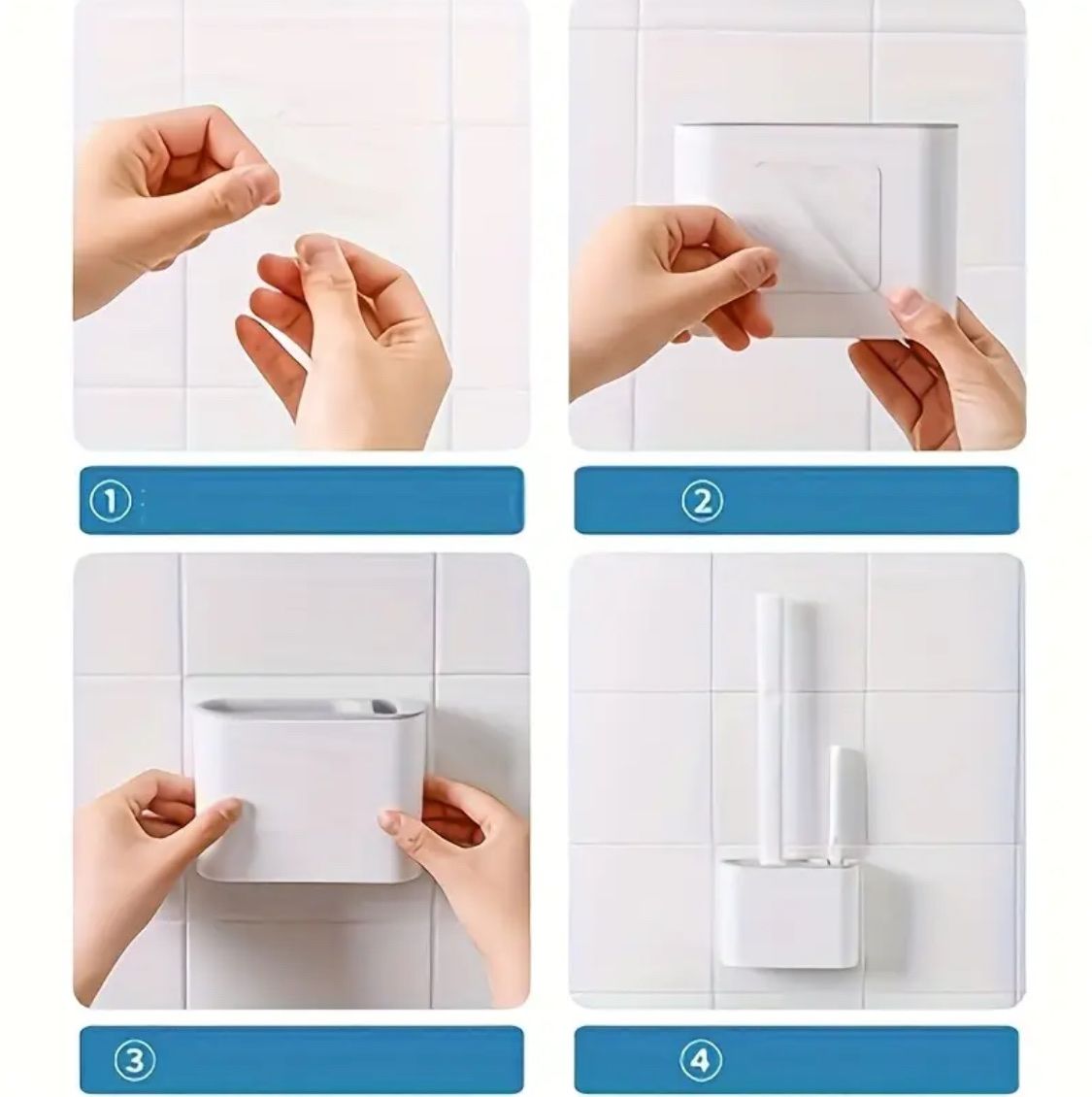 Altri accessori per il bagno: Silikon WC-Bürste Set, selbstklebend, neu – Nuovo e nell'imballaggio originale da Suhr venduto da SchnapperCH 2