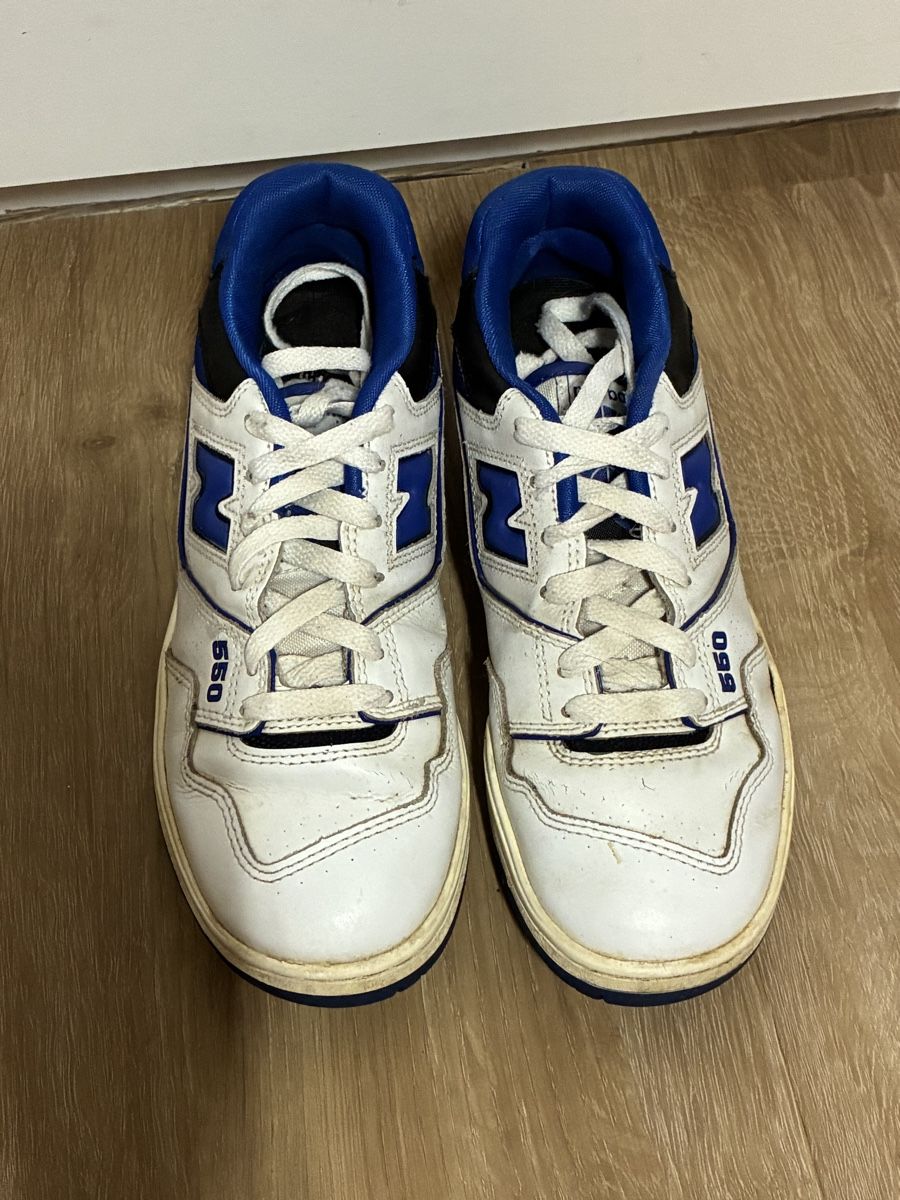 New Balance Scarpe da uomo: New Balance 550 blanc/bleu taille 38.5 utilisé – Usato da Chénens venduto da Picco82