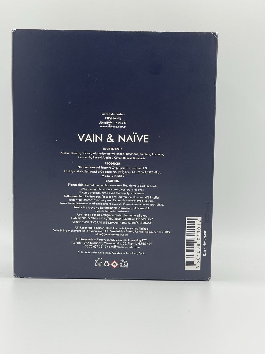 Nishane Profumi & Eau de Toilette: Nishane - Vain & Naive  50ml – Usato da Frenkendorf venduto da Sakima1 4