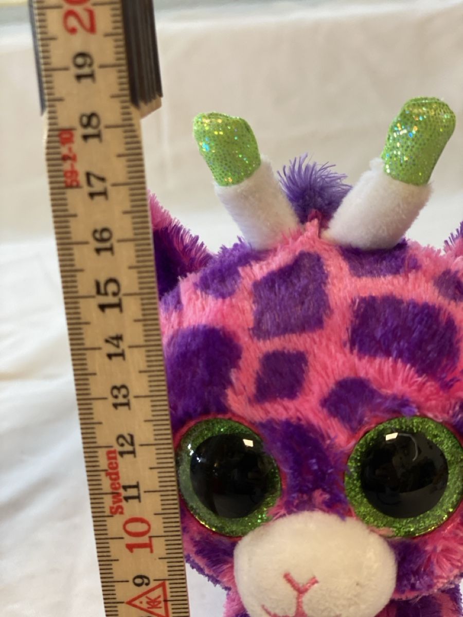 Ty Giocattoli: Beanie Boos, Gilbert die Giraffe, Glitzer, ca. 15 cm – Usato da Brütten venduto da Acutis2006 3