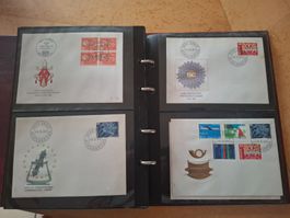 44 verschiedene Erstagsbriefe 1962 bis 1969