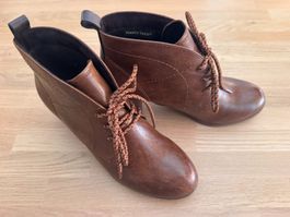 Marco Tozzi Schnür-Stiefeletten braun Gr. 39 – NEU