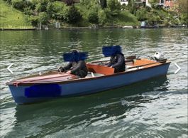 Mändli Fischerboot mit 6 Ps Aussenborder