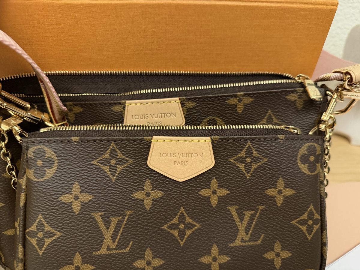 Louis Vuitton Taschen für Damen: Louis Vuitton Multi Pochette Accessoires MPA Rosa NEU – Neu (gemäss Beschreibung) aus Hirschthal von GR7000 1