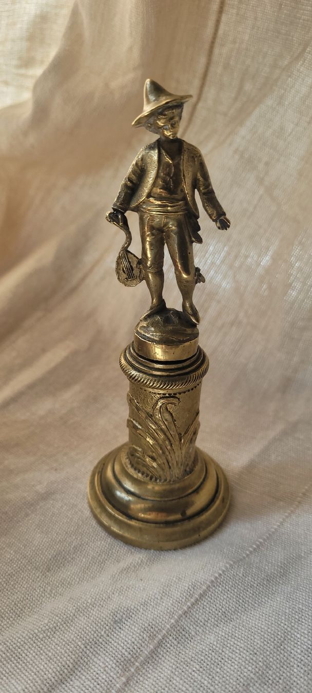 Statuette: Statuettes de 2 petits musiciens,  bronze – Usato da Vevey venduto da lba_dd82 1