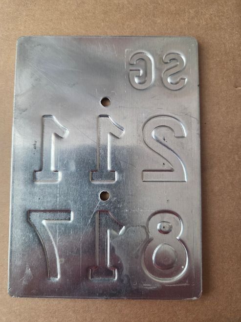Sachs Insegne: Velonummer SG 24 gelb Mofanummer Plaque Mofa – Usato da Schenkon venduto da Uhu007 1