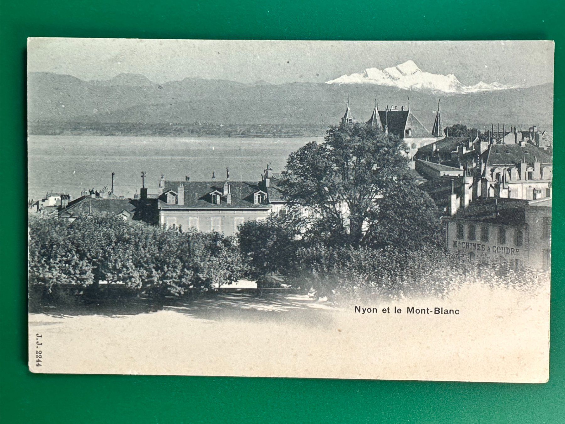 Ansichtskarten: Nyon et le Mont-Blanc – Gebraucht aus Steg VS von danwer74