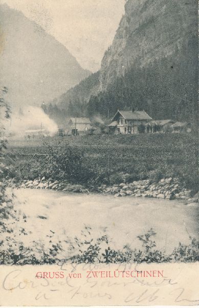 Cartoline postali: Zweilütschinen + 1902 – Usato da Emmenbrücke venduto da teestube