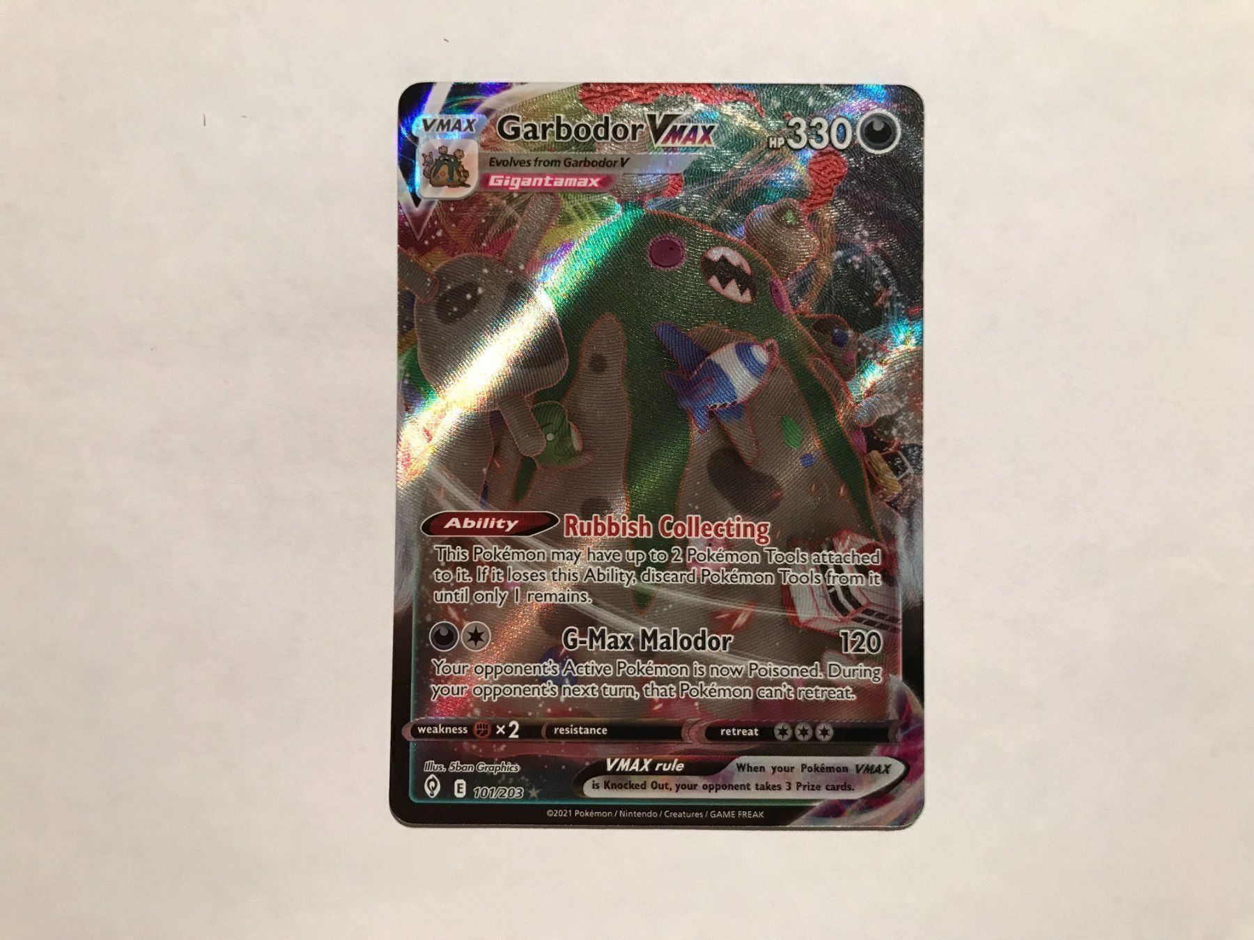 Pokémon Carte collezionabili: Garbador Vmax – Nuovo (secondo la descrizione) da Hagendorn venduto da Pokecollectorch 1