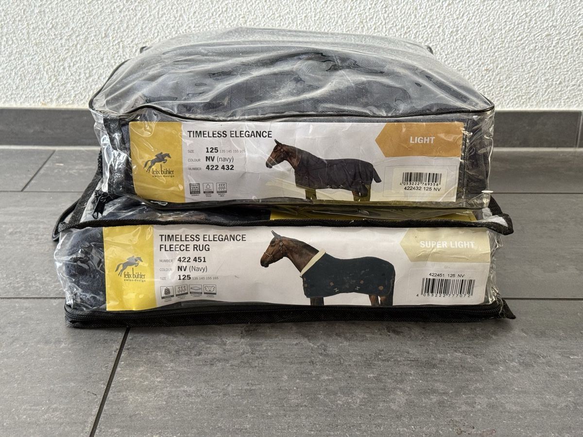 Felix Bühler Coperte: Pferdedecken (Regendecke & Abschwitzdecke) – Nuovo (secondo la descrizione) da Beckenried venduto da car_7d2w 3