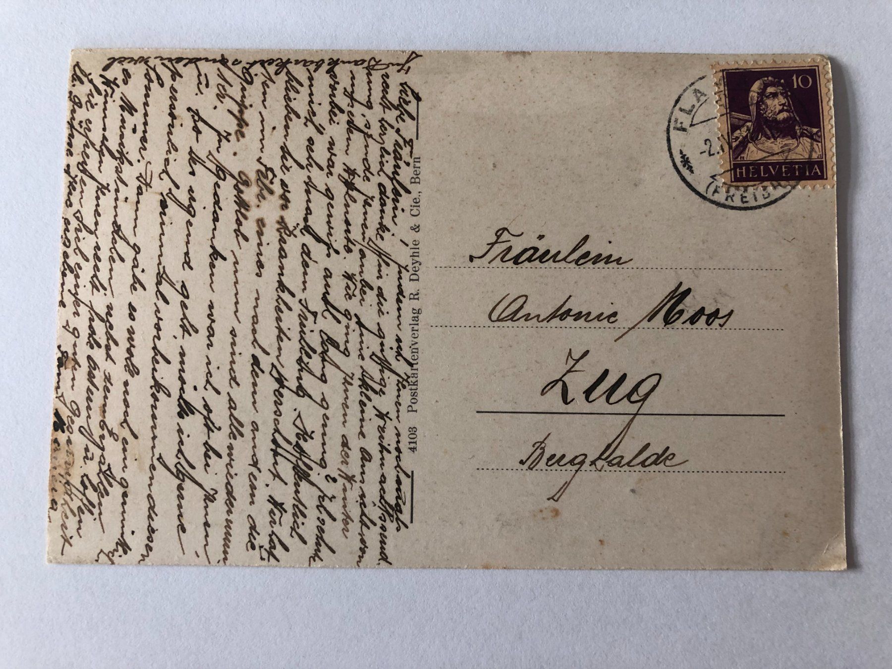 Ansichtskarten: Flamatt 1931 – Gebraucht aus Pfäffikon ZH von Waltoversand 1
