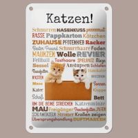 🔥 KATZE SPRÜCHE Blechschild 💜 20x30cm OVP 🔥