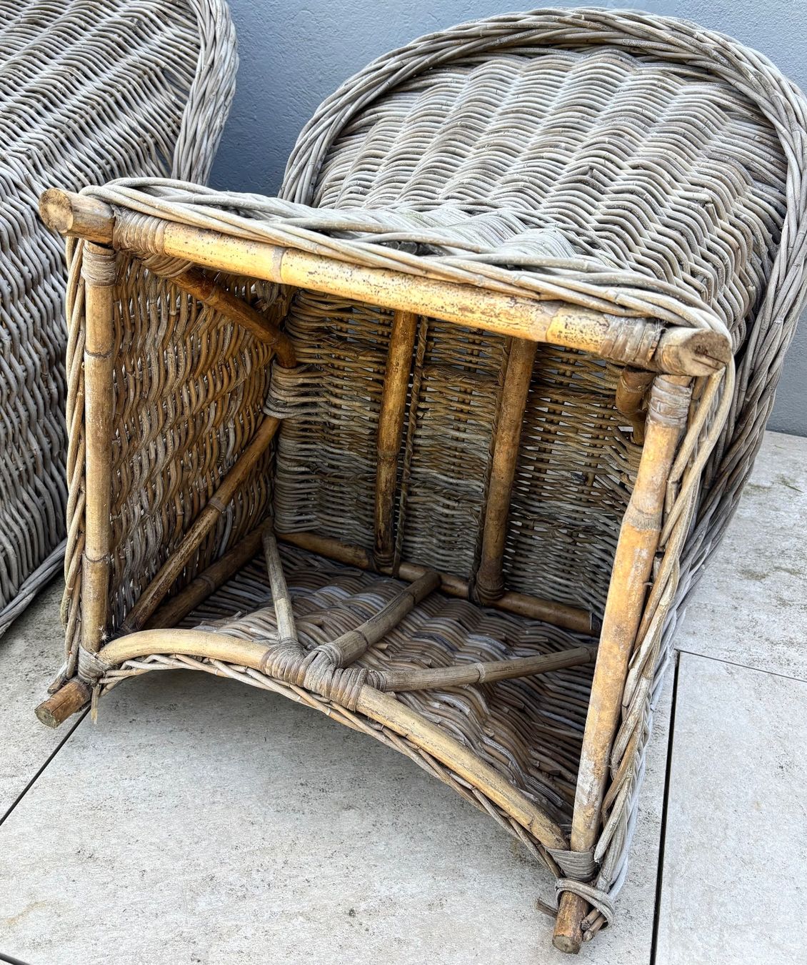 Poltrone: 2x Rattan Garten Sessel Grau / Beige | Gebraucht – Usato da Suhr venduto da twt_gb7n 7