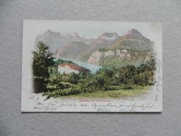 Karte Brunnen SZ Hotel Axenfels 1901