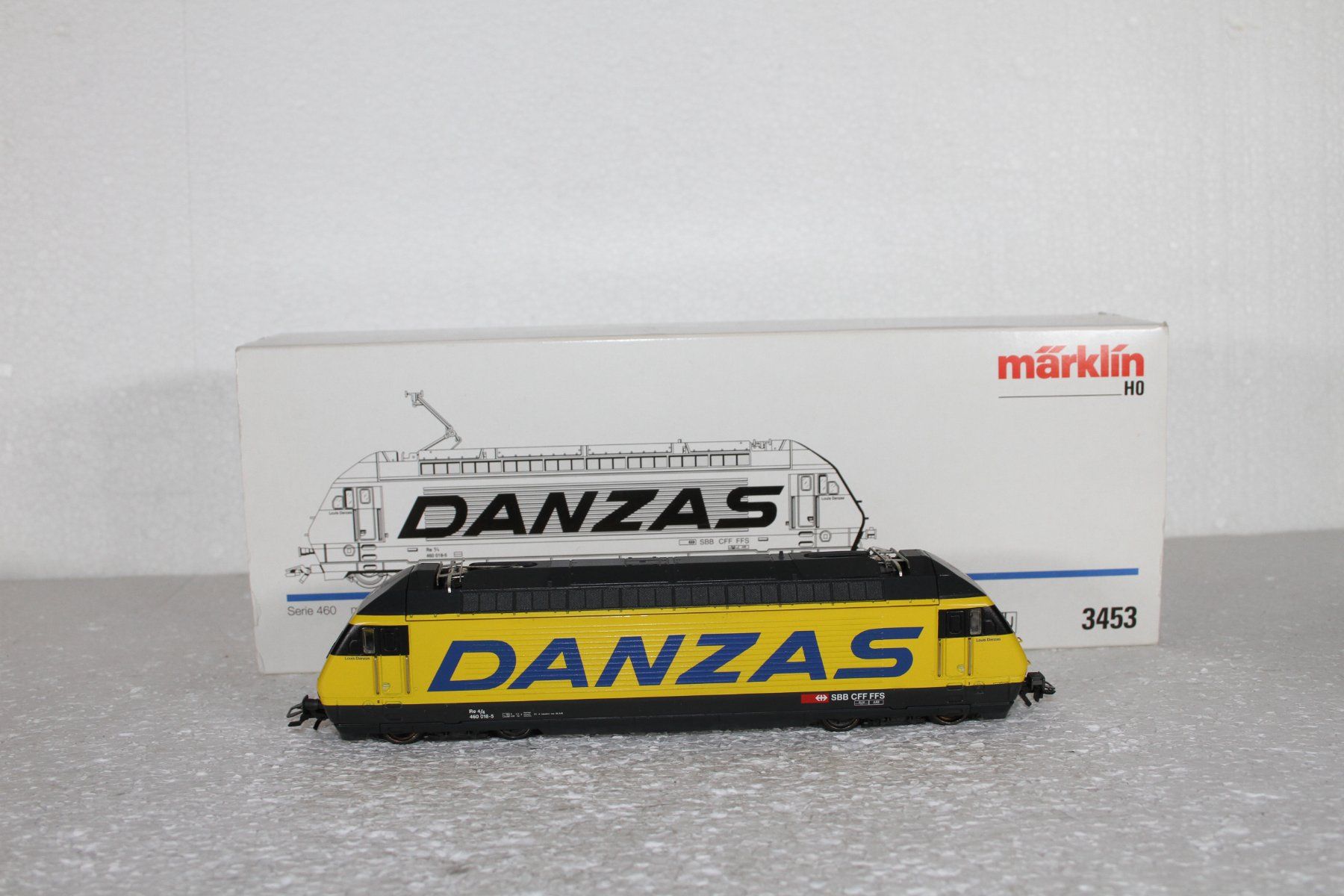 Märklin Modellini di ferrovie: Märklin 3453 SBB Re 460 Danzas OVP – Usato da Triesen venduto da cor_62ts