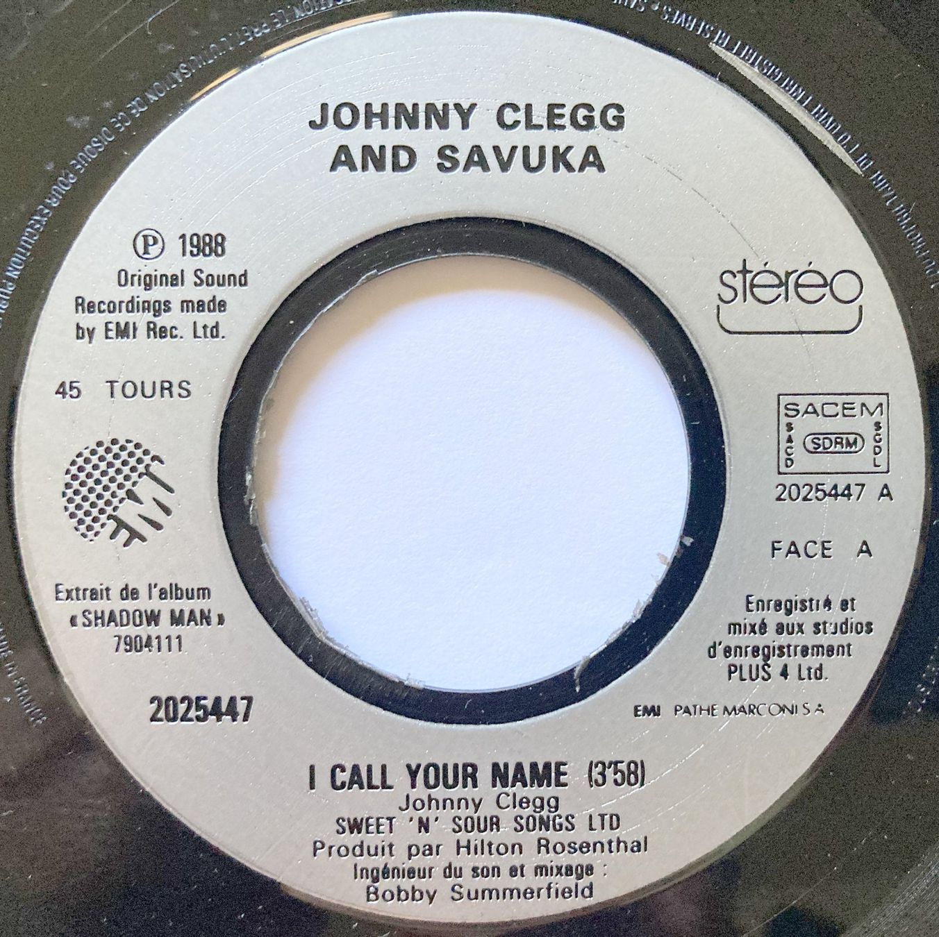 Schallplatten: JOHNNY CLEGG & SAVUKA - I CALL YOUR NAME – Gebraucht aus Bottens von hotter-than-hell 2