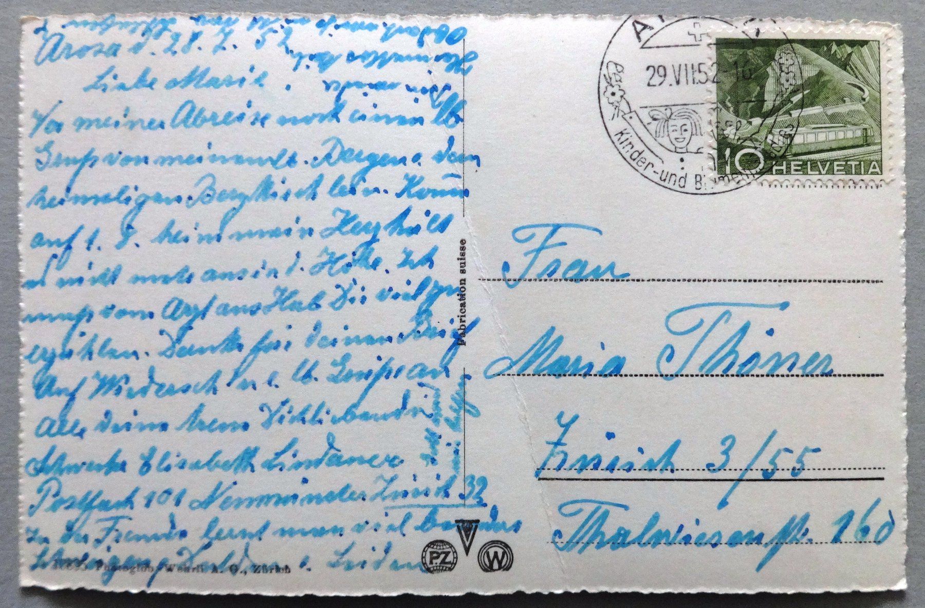 Cartes postales: Arosa, Katholische Kirche – Défectueux à Fétigny par Billy2miny 1