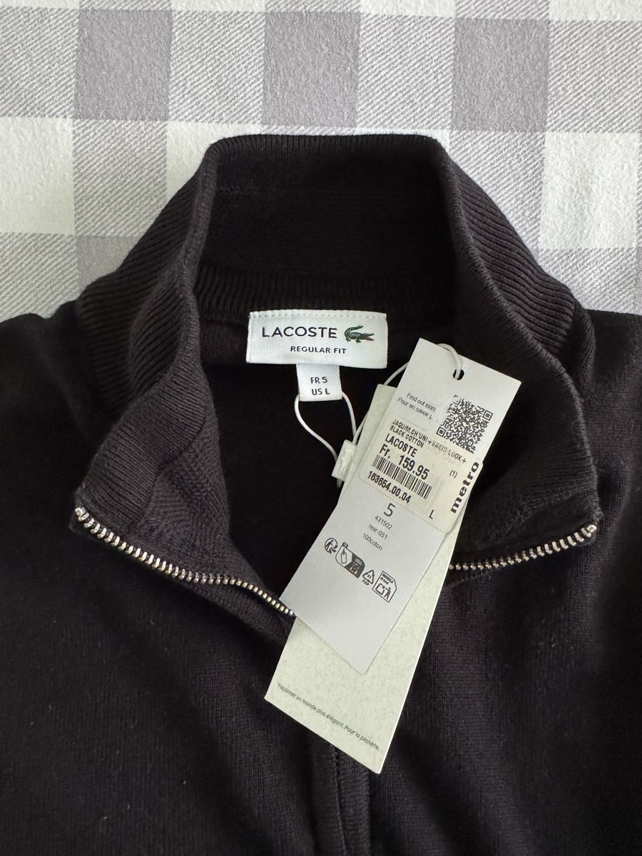 Lacoste Giacche: Lacoste Strickjacke Schwarz Grösse L – Nuovo e nell'imballaggio originale da Rudolfstetten venduto da ste_hw3y 1