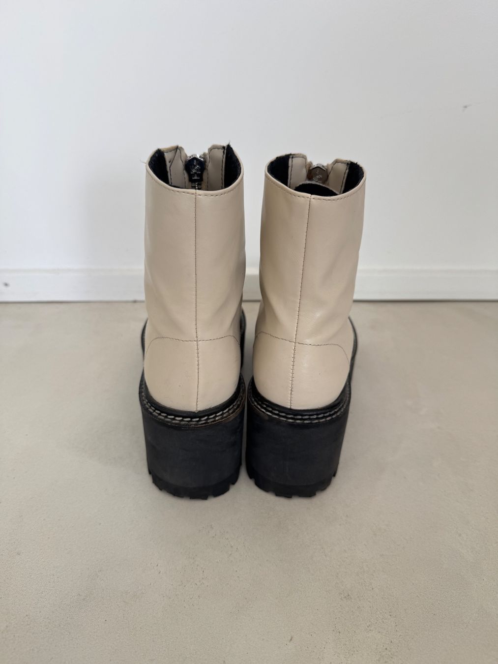 H&M Scarpe da donna: Bottines crème talons compensés – Usato da giffers venduto da sev_c9x9 2