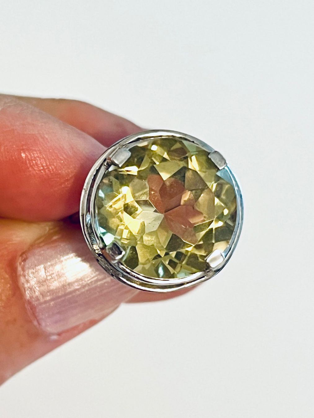 Anelli: Citrine Sterling Silver Ring – Nuovo (secondo la descrizione) da Rüschlikon venduto da topswissvintage 2